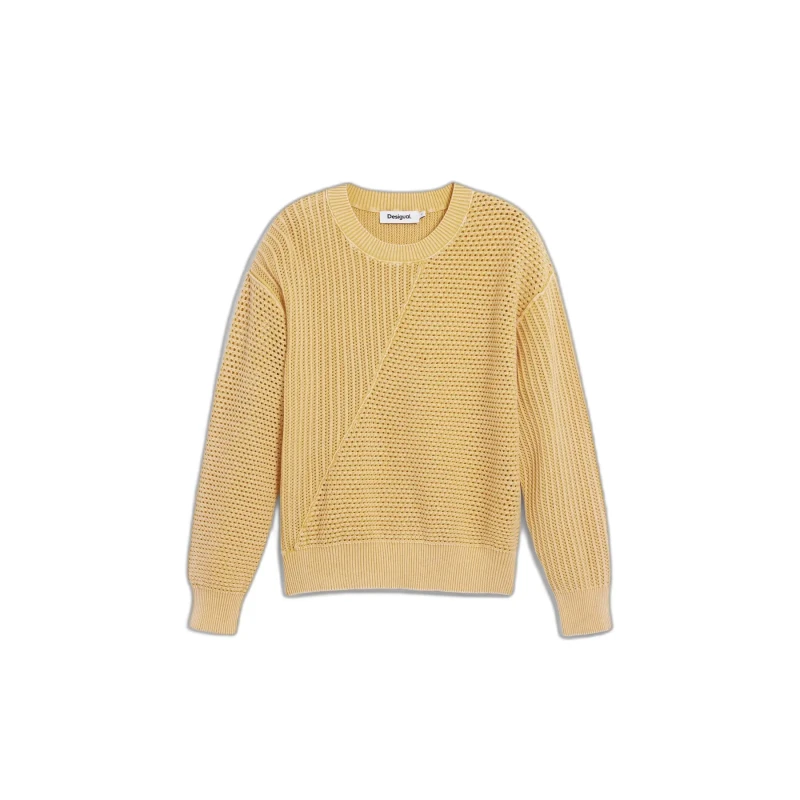 Image of Desigual Woman sweater Desigual Finlandia Jaune Female S