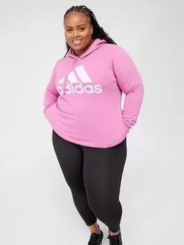 Image of adidas Big Logo Hoodie (Plus Size) - Lilac Size 1X, Women
