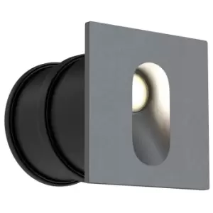 Outdoor Via Urbana Integrated LED Grey Recessed Downlight IP44