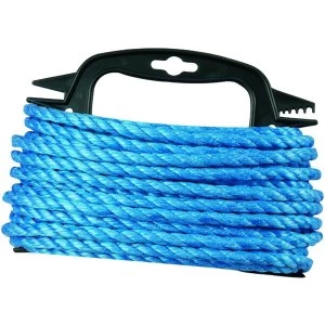Image of Wickes Blue 8mm Multi-purpose Polypropylene Rope Length 15m