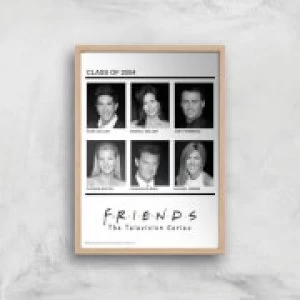 Image of Friends Class Of 2004 Giclee Art Print - A2 - Wooden Frame