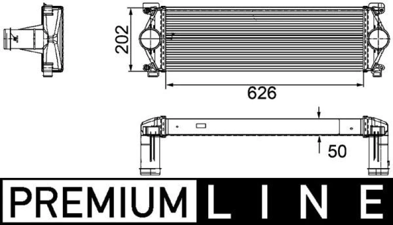 Image of Intercooler MAHLE CI 254 000P