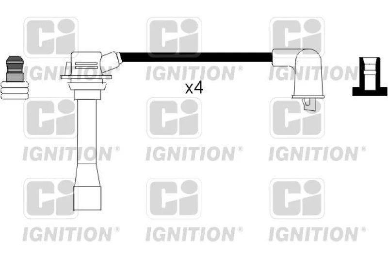Image of QUINTON HAZELL Ignition lead set QUINTON HAZELL XC655