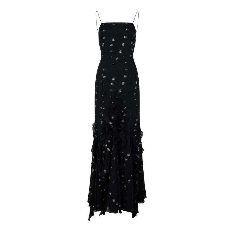 Image of Off White Womens Body-Skimming Slinky Dress Black/White female 4 (3XS)