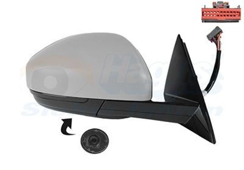 Image of VAN WEZEL Wing mirror VAN WEZEL 0266818