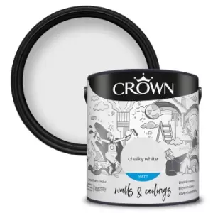 image of Crown Standard Matt Emulsion Chalky White - 2.5L