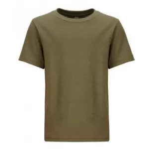 Image of Next Level Childrens/Kids Short-Sleeved T-Shirt (11-12 Years) (Military Green)