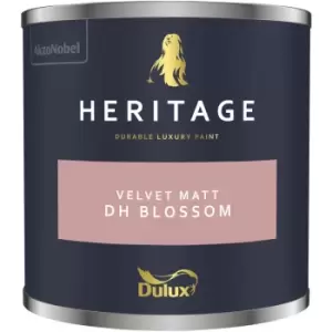 Image of Dulux Heritage Velvet Matt DH Blossom Matt Emulsion Paint 125ml