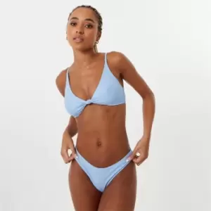 image of Jack Wills Knot Front Bikini Top - Blue