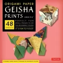 Image of Origami Paper Geisha Prints 48 Sheets X-Large 8 1/4" (21 cm) : Extra Large Tuttle Origami Paper: High-Quality Origami Sheets Printed with 8 Different