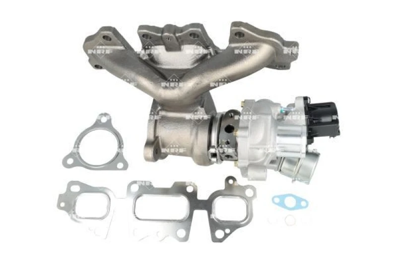 Image of NRF 90010026 Turbocharger with gaskets/seals, with exhaust manifold Charger,charging system (2234)