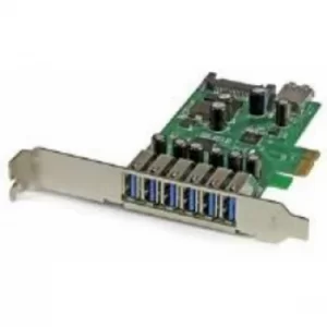 image of StarTech 7 port Pci Express USB 3.0 Card Standard And Low profile Design