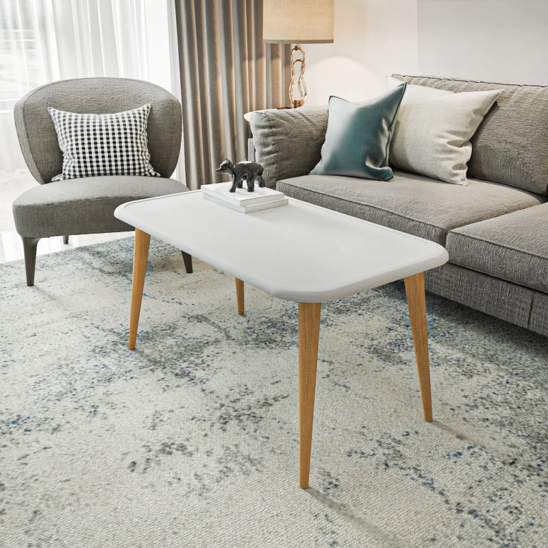 Image of Decorotika Bohemia Modern Coffee Table in White White Unisex