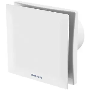 Image of Vent Axia Silent VASF100HTV 7.5W Extractor Fan With Humidistat & Timer White 240V - 479087