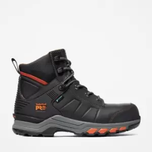 Image of Timberland Pro Hypercharge 6" Composite Safety Toe Work Boot For Men In Black/orange Black, Size 10.5
