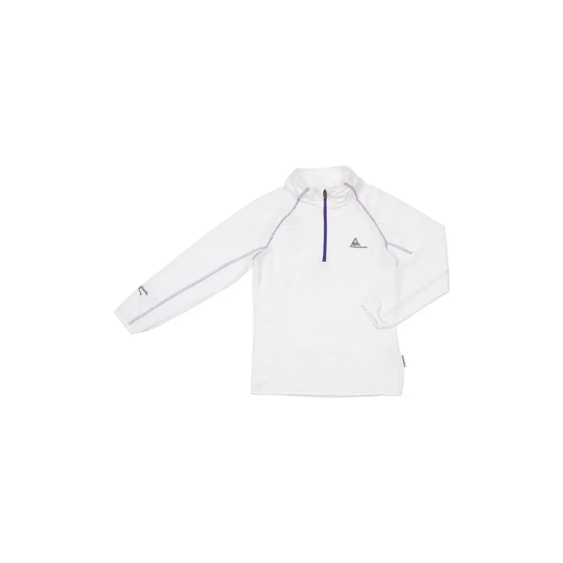 Image of Peak Mountain Micro fleece half zip sweatshirt for girls Peak Mountain Fafine Blanc Female 8 ans FAFINE/AF/1-BLANC