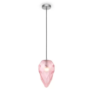 Modern Globo Chrome Pendant Ceiling Light Glass Shade