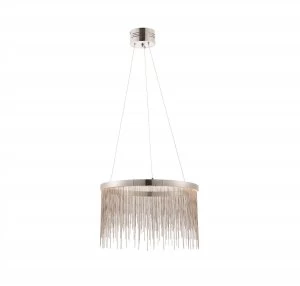 Image of LED 1 Light Pendant Chrome, Silver Chain
