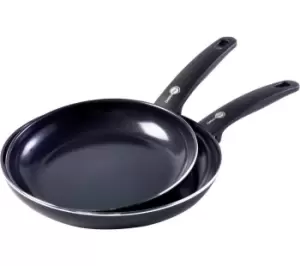 GREENPAN Cambridge 2 Piece Non-stick Pan Set - Black