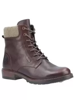 Image of Cotswolds Minety Lace Up Ankle Boots, Brown, Size 4, Women