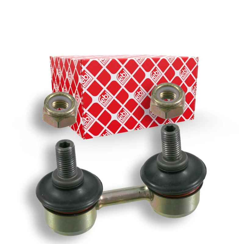 Image of FEBI BILSTEIN 23175 Anti-roll bar link OE Turbo NEW, Front Axle Right, with nuts Steel Link Stabiliser (3229)