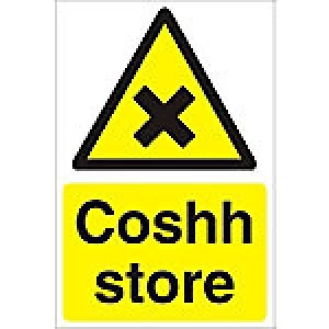 image of Warning Sign Coshh Store PVC 60 x 40 cm