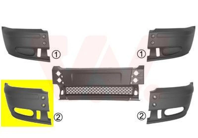 Image of VAN WEZEL Bumper VAN WEZEL 1898566