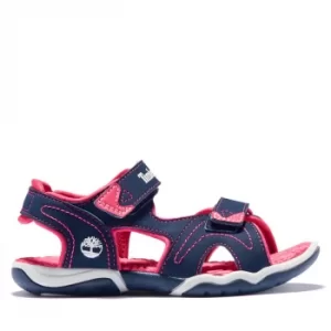 image of Timberland Adventure Seeker Sandal For Youth In Navy/pink Navy/pink Kids, Size 1.5