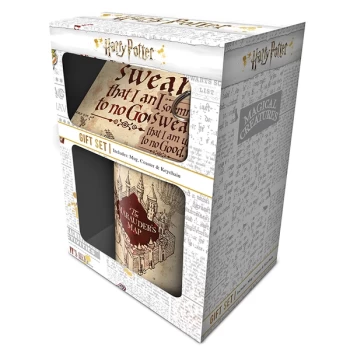 Image of Harry Potter - Marauders Map Mug, Coaster and Keychain Set