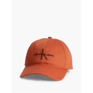 Image of Calvin Klein Jeans Monogram Embroidered Cap - Brown