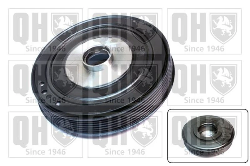 Image of QUINTON HAZELL Crankshaft pulley QUINTON HAZELL QCD133