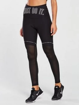 Image of Nike Training Power Just Do It Tight Black Size XXL Women