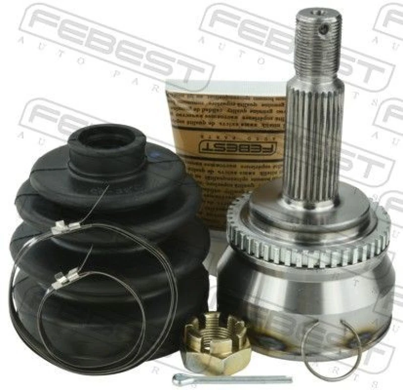 Image of FEBEST 1210-CEEDA46 CV Joint Front Axle, with ABS sensor ring Joint Kit,drive shaft (5)