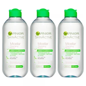 image of Garnier Micellar Cleansing Water for Combination Skin Multipack of 3