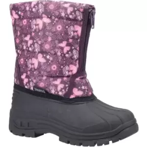 Image of Cotswold Girls Iceberg Zip Up Lightweight Snow Winter Boots UK Size 9 (EU 27)