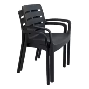 Image of Europa Siena Grey Chair Pack Of 2