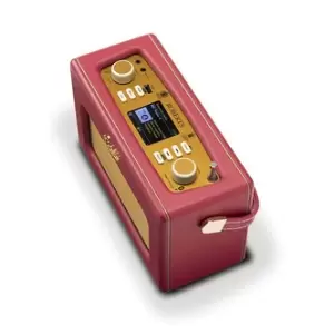 image of Roberts ISTREAMLBR Revival Smart DAB FM Radio with Alexa in Berry Red