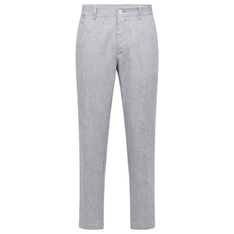 Image of Boss Mens C-Perin Straight Trousers Medium Blue male 28W R