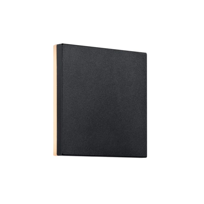 Image of Nordlux Artego Square Outdoor Patio Terrace Garden Wall Light In Black (Height) 15Cm