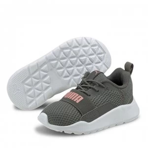 image of Puma Wired Infant Trainers - Grey/Pink