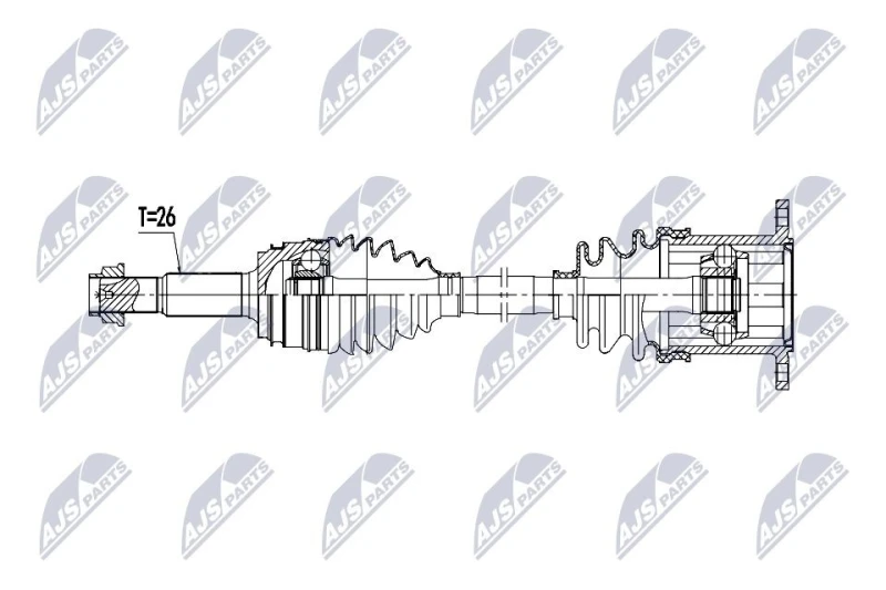 Image of NTY Drive shaft NTY NPW-TY-269