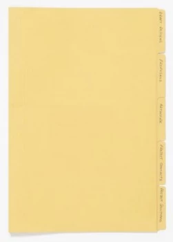 Image of Guildhall Folder Manilla Foolscap 170gsm Yellow (Pack 100)