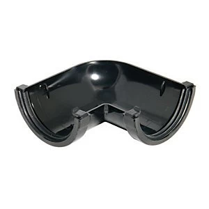Image of FloPlast RAM1B Miniflo Gutter 90 Deg Bend - Black
