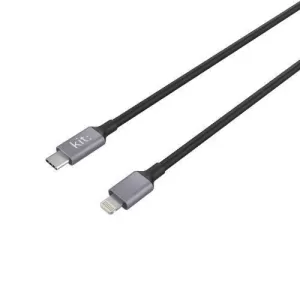 image of 1m Lightning to USB C Cable Space Grey