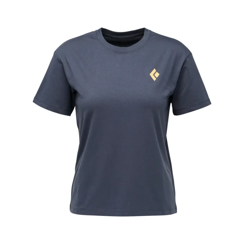 Image of Womens T-Shirt Black Diamond Heritage Bafge SS Bleu Female XS