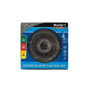 Image of 6 Piece 115MM (4.5") Zirconium Oxide Flap Disc Set