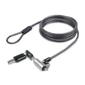 StarTech.com Nano Laptop Cable Lock 6ft (2m) Anti-Theft Keyed Lock Security Cable Locks Nano Slot Notebooks For EliteBook/LenovoX1/2-1 Laptops Cut-Res