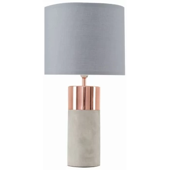 Image of Cement Table Lamp - Grey