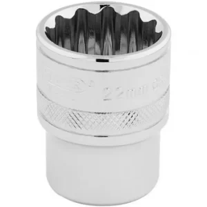 Image of Draper 1/2" Sq. Dr. Hi-Torq® 12 Point Socket (22mm)