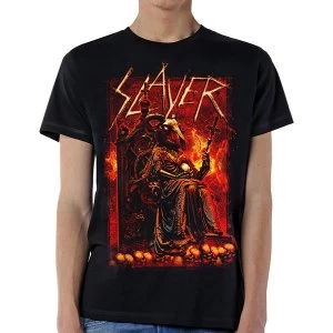 Image of Slayer - Goat Skull Unisex Large T-Shirt - Black
